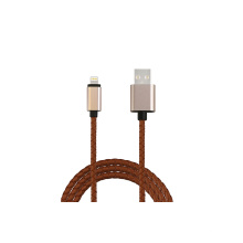 1m PU Leather USB Data Charge Cable for iPhone5